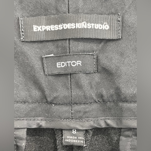 A++ quality- 2 pairs of Express Editor size 8 dress pants- excellent- Very soft! - Picture 10 of 10